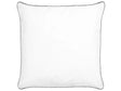 Bed Pillow White Japara Cotton 80 x 80 cm Polyester Filling High Profile Satin Piping Soft Beliani