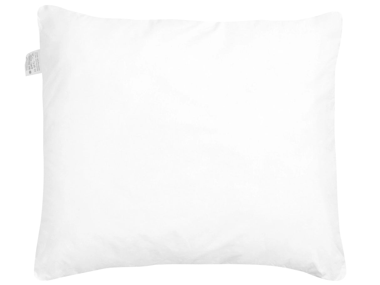 Bed Pillow White Microfibre Cover Polyester Filling 80 x 80 cm High Profile Soft Beliani