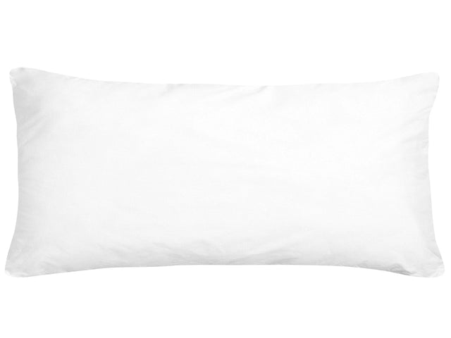 Bed Pillow White Microfibre Cover Polyester Filling 40 x 80 cm High Profile Soft Beliani