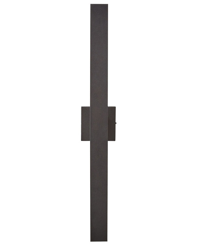 Outdoor LED Wall Light Lamp Black Sconce Metal Iron Aluminium Matte Modern Design Patio Garden Beliani