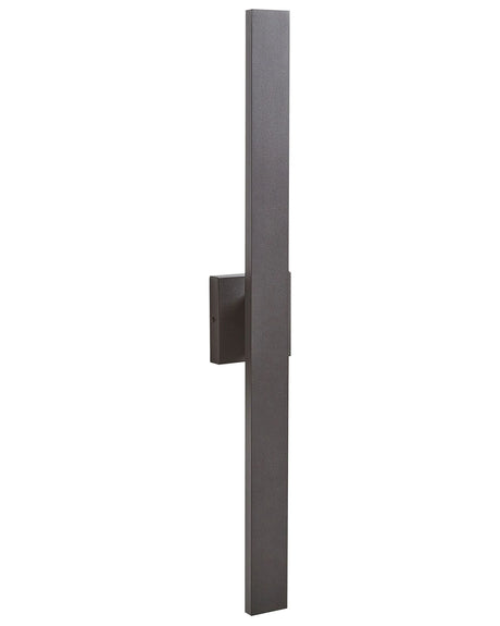 Outdoor LED Wall Light Lamp Black Sconce Metal Iron Aluminium Matte Modern Design Patio Garden Beliani