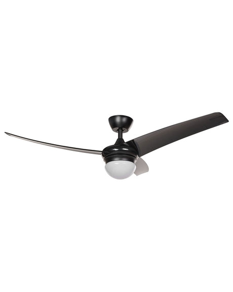 Ceiling Fan with Light Ventilator Black Synthetic Material Remote Control 6 Speed Options 3 Light Temperature Traditional Living Room Bedroom Beliani