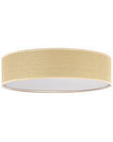 Ceiling Lamp Natural Paper  60 cm Flush Mount Light Lighting Wicker Boho Modern Living Room Bedroom Beliani