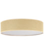 Ceiling Lamp Natural Paper  60 cm Flush Mount Light Lighting Wicker Boho Modern Living Room Bedroom Beliani