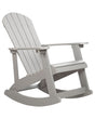 Garden Rocking Chair Light Grey Plastic Wood Slatted Design Traditional Style Outdoor Indoor  Beliani