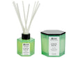 Set of Scented Candle and Fragrance Stick Diffuser Pink 100% Soy Wax Cotton Wick Glass Fresh Lemon Balm Beliani