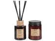 Fragrance Set Candle and Reed Diffuser Scented Sticks 100% Soy Wax Cotton Wick Glass Amber Oriental Beliani