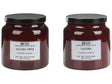 Set of 2 Scented Candles 100% Soy Wax Cotton Wick Glass Fresh Fragrance Golden Apple/Leather Absolute Alchemy Beliani
