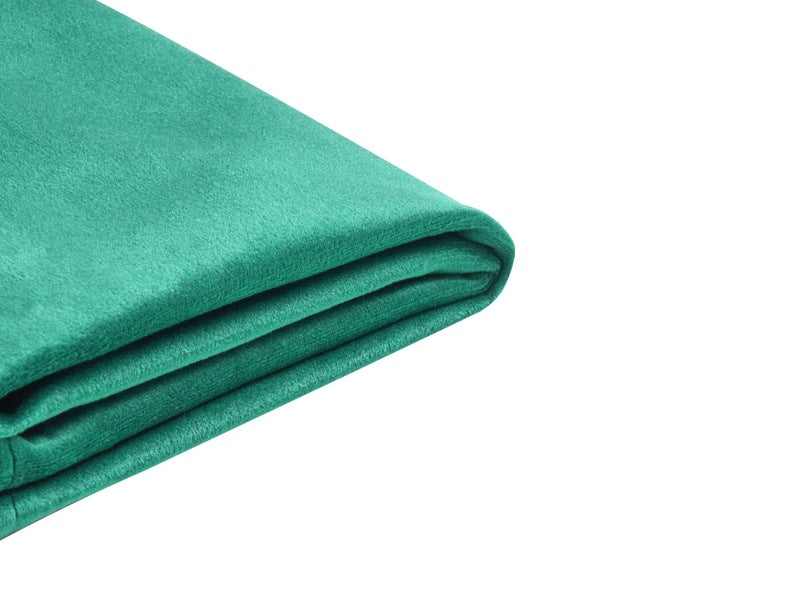 Bed Frame Cover Green Velvet for Bed 90 x 200 cm Removable Washable Beliani