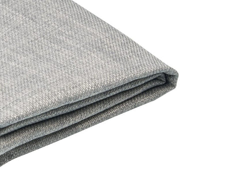 Bed Frame Cover Light Grey Fabric for Bed 140 x 200 cm Removable Washable Beliani