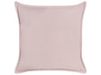 Decorative Scatter Cushion Pink Velvet 60 x 60 cm Polyester Cotton Plain Solid Colour Accent Piece Modern Minimalist  Beliani