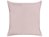 Decorative Scatter Cushion Pink Velvet 60 x 60 cm Polyester Cotton Plain Solid Colour Accent Piece Modern Minimalist  Beliani