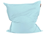 Cover for Large Bean Bag Light Blue Nylon 180 x 230 cm Lounger with Zip Giant Beanbag Beliani