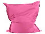 Cover for Large Bean Bag Fuchsia Pink Nylon 180 x 230 cm Lounger with Zip Giant Beanbag Beliani