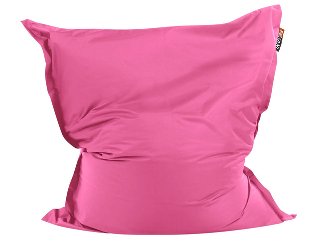 Cover for Large Bean Bag Fuchsia Pink Nylon 180 x 230 cm Lounger with Zip Giant Beanbag Beliani