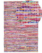 Rag Rug Multicolour 160 x 230 cm Rectangular Hand Woven Boho Eclectic Beliani