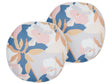 Set of 2 Garden Cushions Multicolour Polyester  40 cm Floral Pattern Modern Outdoor Decoration Water Resistant  Beliani