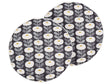 Set of 2 Garden Cushions Grey Polyester Geometric Pattern  40 cm Modern Outdoor Decoration Water Resistant Beliani