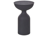 Side Table Black Iron Metal  36 cm Accent End Table Decor Display Design Beliani