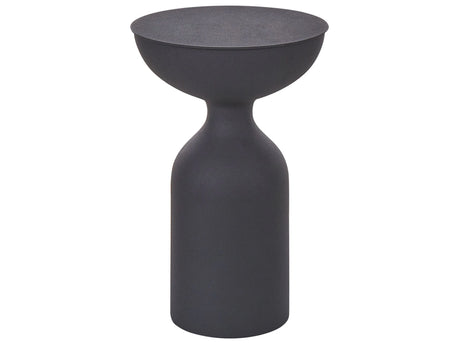 Side Table Black Iron Metal  36 cm Accent End Table Decor Display Design Beliani