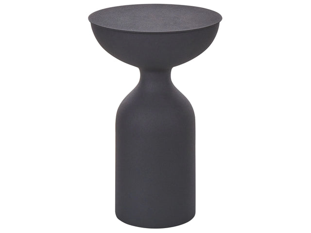 Side Table Black Iron Metal  36 cm Accent End Table Decor Display Design Beliani