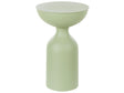 Side Table Light Green Iron Metal  36 cm Accent End Table Decor Display Design Beliani