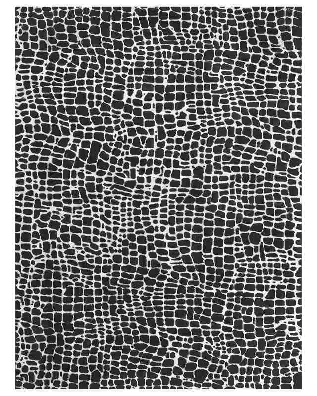 Area Rug Black and White Polyester Cotton Backing 300 x 400 cm Decorative Floor Mat Modern Design Living Room Bedroom Beliani