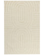 Area Rug Beige Wool 200 x 300 cm Geometric Pattern Solid Colour Modern Minimalistic Living Room Rug Beliani