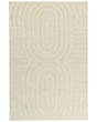 Area Rug Beige Wool 200 x 300 cm Geometric Pattern Solid Colour Modern Minimalistic Living Room Rug Beliani