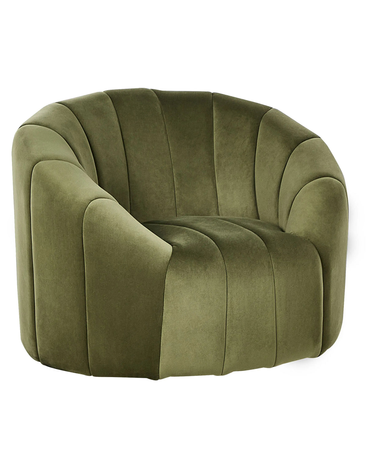Velvet Armchair Dark Green Soft Fabric Contemporary Retro Design Tufted Seat Low Back Beliani