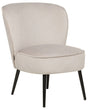 Armchair Taupe Velvet Fabric Armless Accent Chair Armless Metal Legs Modern Design Living Room Bedroom Beliani