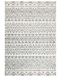 Area Rug Beige Grey Polyester 160 x 230 cm Geometric Pattern Solid Colour Modern Minimalistic Living Room Rug Beliani