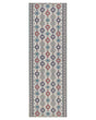 Runner Rug Multicolour Polyester 80 x 240 cm Oriental Pattern Anti-Slip Bottom Vintage Style Modern Hallway Beliani