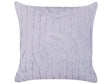 Decorative Cushion Violet Cotton Polyester Filling 45 x 45 cm Abstract Pattern Square Modern Home Accessory Living Room Bedroom Beliani