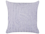 Decorative Cushion Violet Cotton Polyester Filling 45 x 45 cm Abstract Pattern Square Modern Home Accessory Living Room Bedroom Beliani