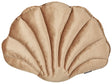 Seashell Scatter Cushion Beige Velvet Scallop Shape Throw Pillow Decoration Marine Theme Textiles Beliani