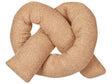 Cushion Light Brown 172 x 14 cm Teddy Fabric Throw Pillow Decorative Soft Filling Multiple Shapes Accessories Living Room Bedroom Beliani