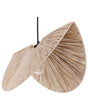 Pendant Lamp Natural Paper Pulp Textured Shade Japandi Natural Style  Beliani