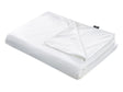 Weighted Blanket Cover White Polyester Fabric 120 x 180 cm Solid Pattern Modern Design Bedroom Textile Beliani