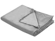 Weighted Blanket Cover Grey Polyester Fabric 150 x 200 cm Solid Pattern Modern Design Bedroom Textile Beliani
