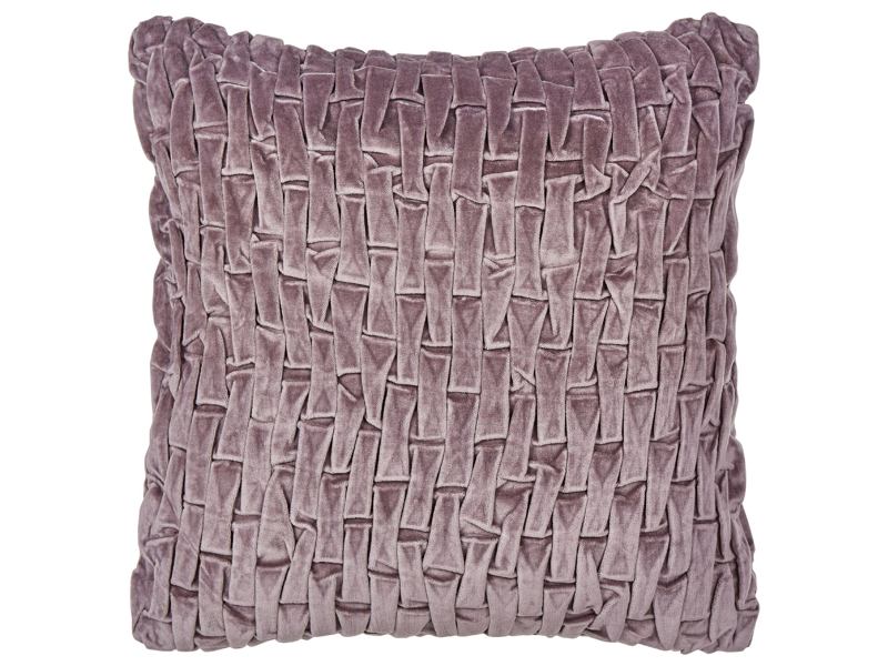 Decorative Cushion Violet Velvet 45 x 45 cm Modern Traditional Living Room Bedroom Pillow Beliani