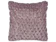 Decorative Cushion Violet Velvet 45 x 45 cm Modern Traditional Living Room Bedroom Pillow Beliani