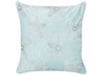 Scatter Cushion Blue Velvet 45 x 45 cm Marine Starfish Motif Square Polyester Filling Home Accessories Beliani