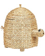 Wicker Basket Natural Water Hyacinth Woven Turtle with Lid Toy Hamper Child's Room Accessory Beliani