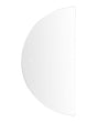 Hanging LED Mirror 50 x 100 cm Half-Round Modern Contemporary Bathroom Vanity Wall Mounted Make-Up Bedroom Beliani