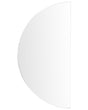 Hanging LED Mirror 60 x 120 cm Half-Round Modern Contemporary Bathroom Vanity Wall Mounted Make-Up Bedroom Beliani