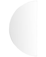 Hanging LED Mirror 60 x 120 cm Half-Round Modern Contemporary Bathroom Vanity Wall Mounted Make-Up Bedroom Beliani