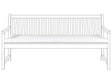 Outdoor Seat Pad White Polyester Water Resistant Bench Cushion 169 x 50 cm Garden Beliani