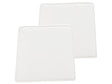 Set of 2 Outdoor Seat Cushions White String Tied  UV Resistant Set Pad Beliani