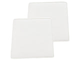 Set of 2 Outdoor Seat Cushions White String Tied  UV Resistant Set Pad Beliani